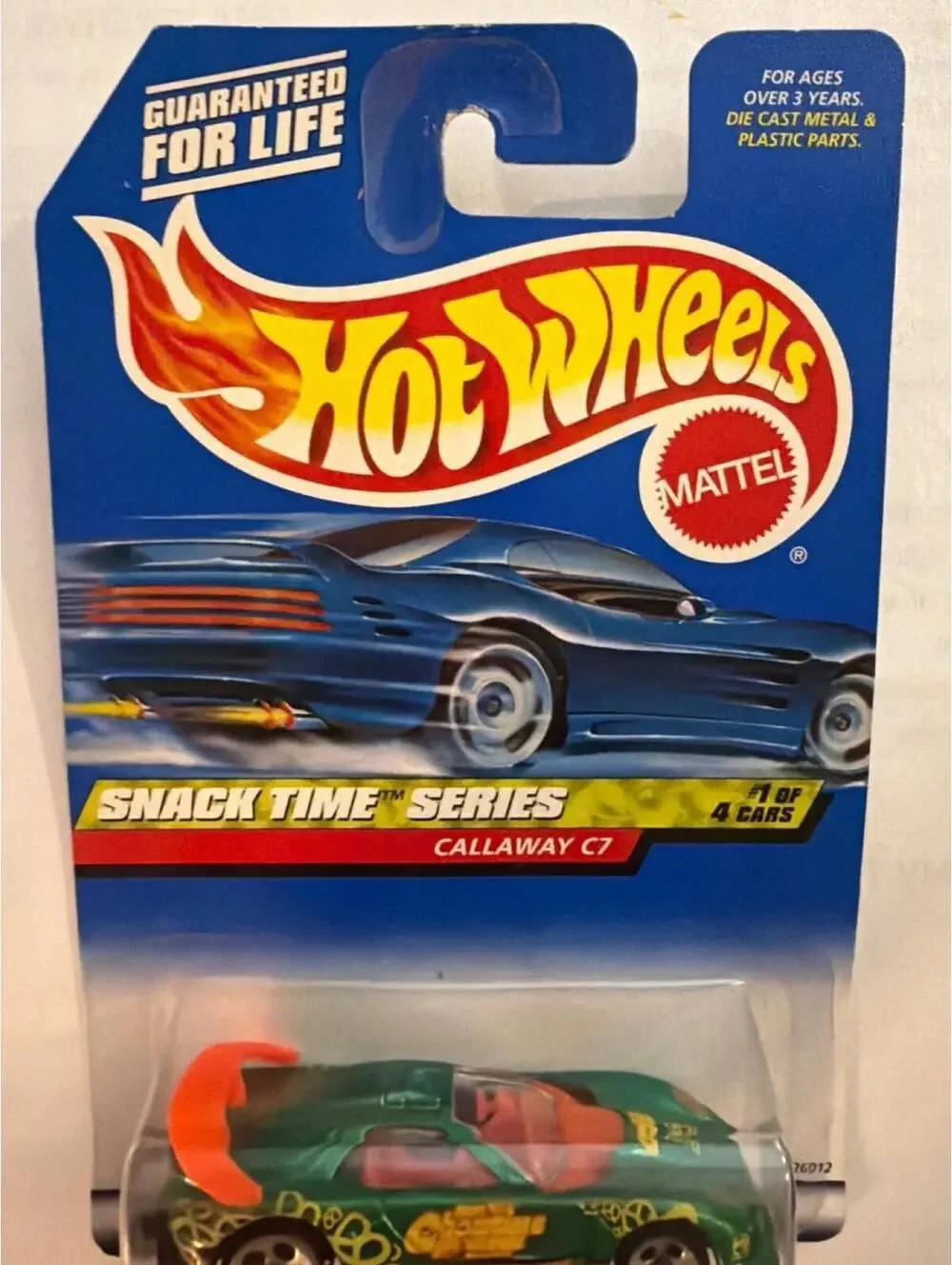 Hot Wheels Snack Time Series Callaway C7 Die-Cast Collectible Car
